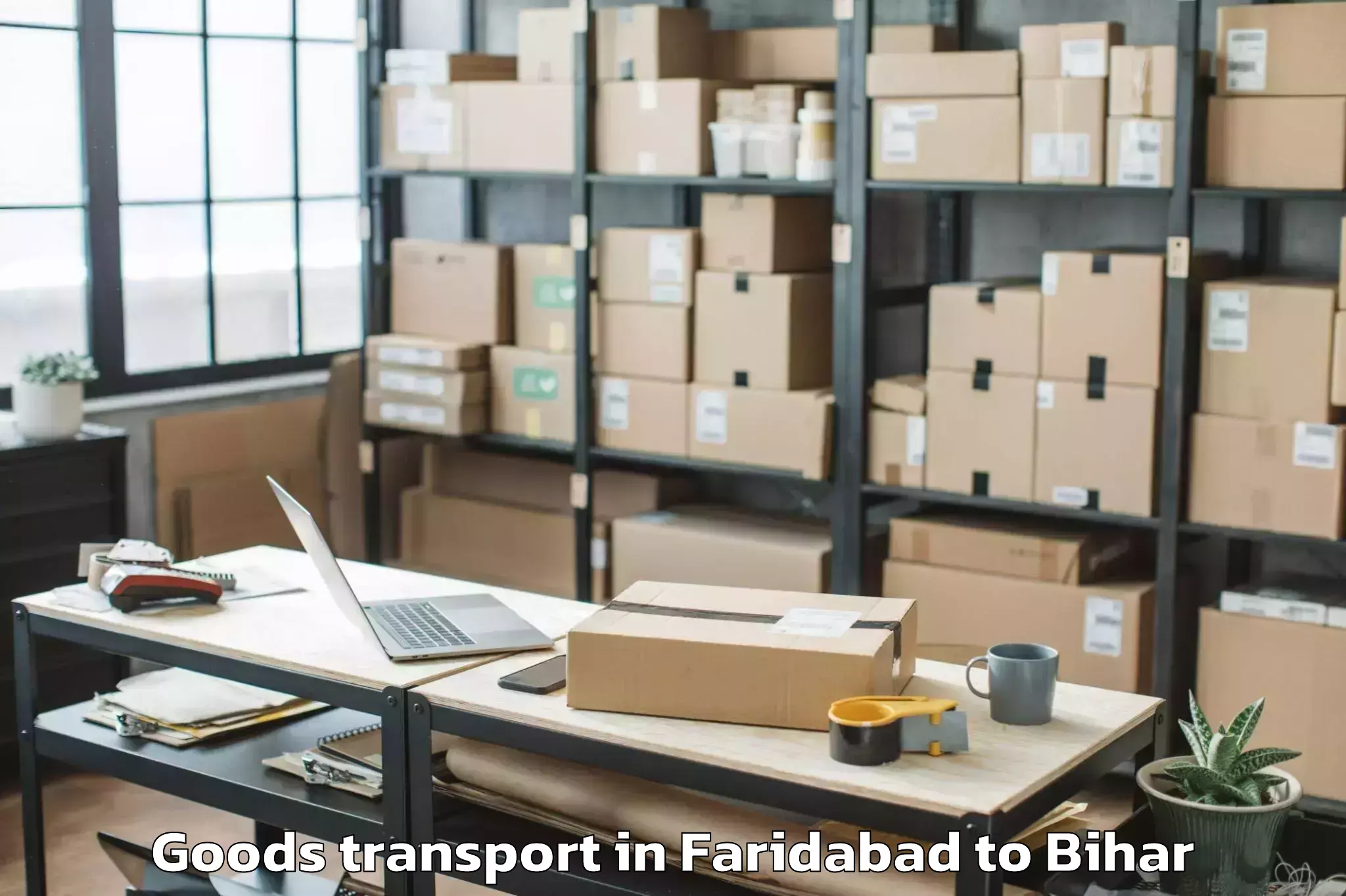 Expert Faridabad to Kahara Goods Transport